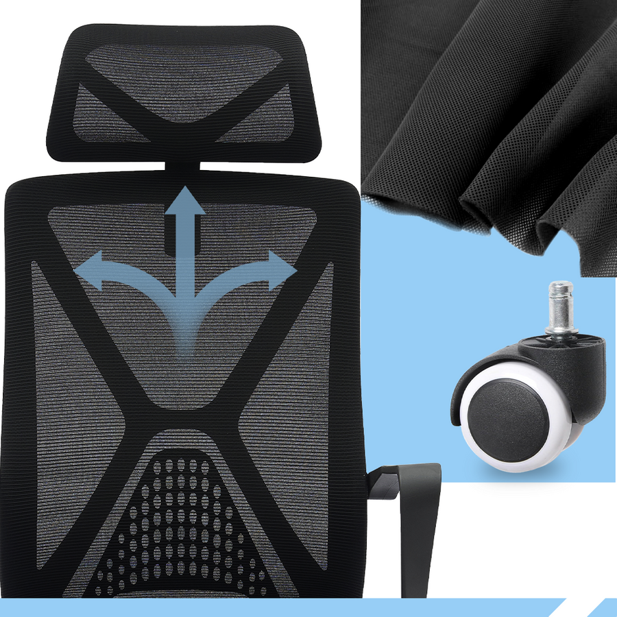 PAMPEYE Fotel Biurowy Obrotowy Ergonomiczny model: 111 - Krzesło do Domu, Biura