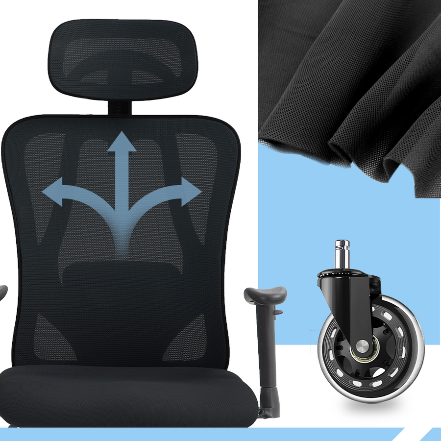 PAMPEYE Fotel Biurowy Obrotowy Ergonomiczny model: 100 - Krzesło do Domu, Biura