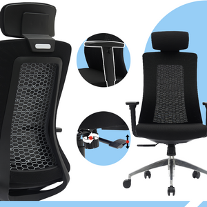 PAMPEYE Fotel Biurowy Obrotowy Ergonomiczny model: 600 - Krzesło do Domu, Biura