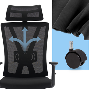 PAMPEYE Fotel Biurowy Obrotowy Ergonomiczny model: 918 - Krzesło do Domu, Biura