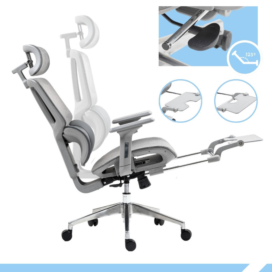 PAMPEYE Fotel Biurowy Obrotowy Ergonomiczny model: 200 - Krzesło do Domu, Biura