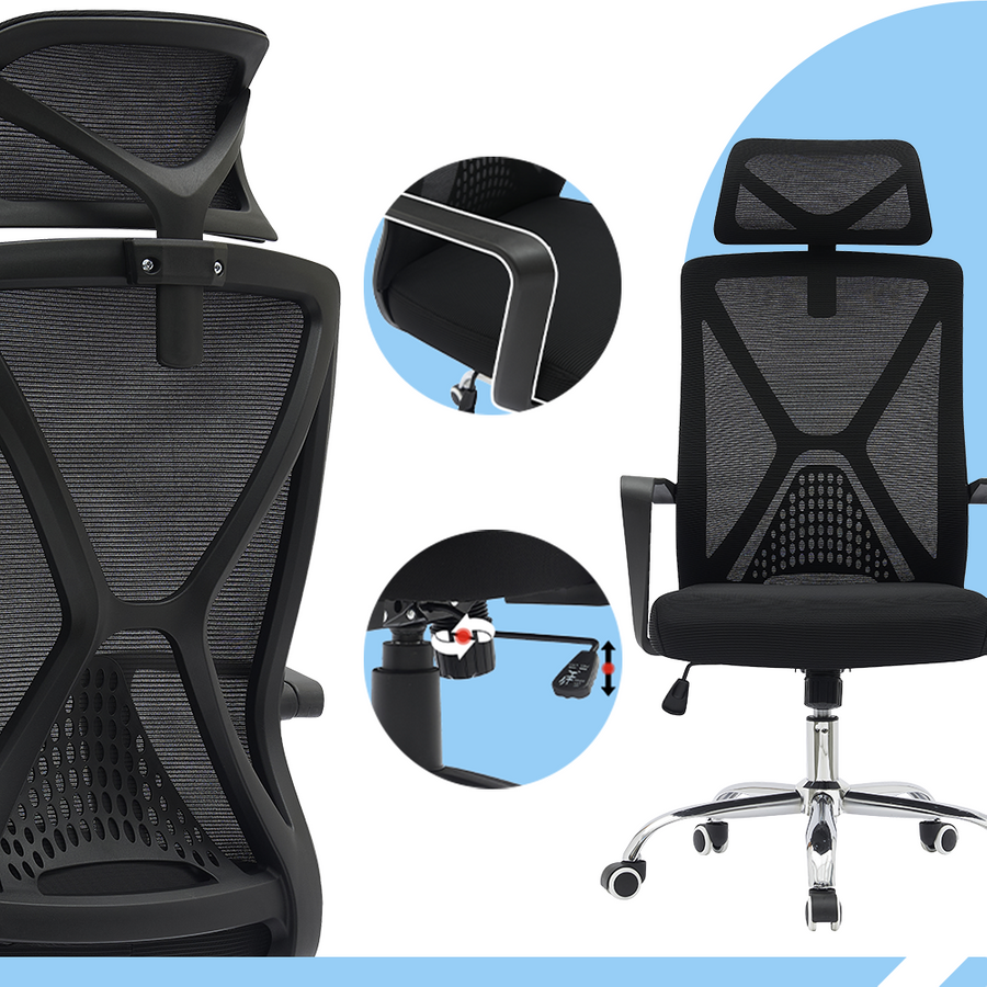 PAMPEYE Fotel Biurowy Obrotowy Ergonomiczny model: 111 - Krzesło do Domu, Biura