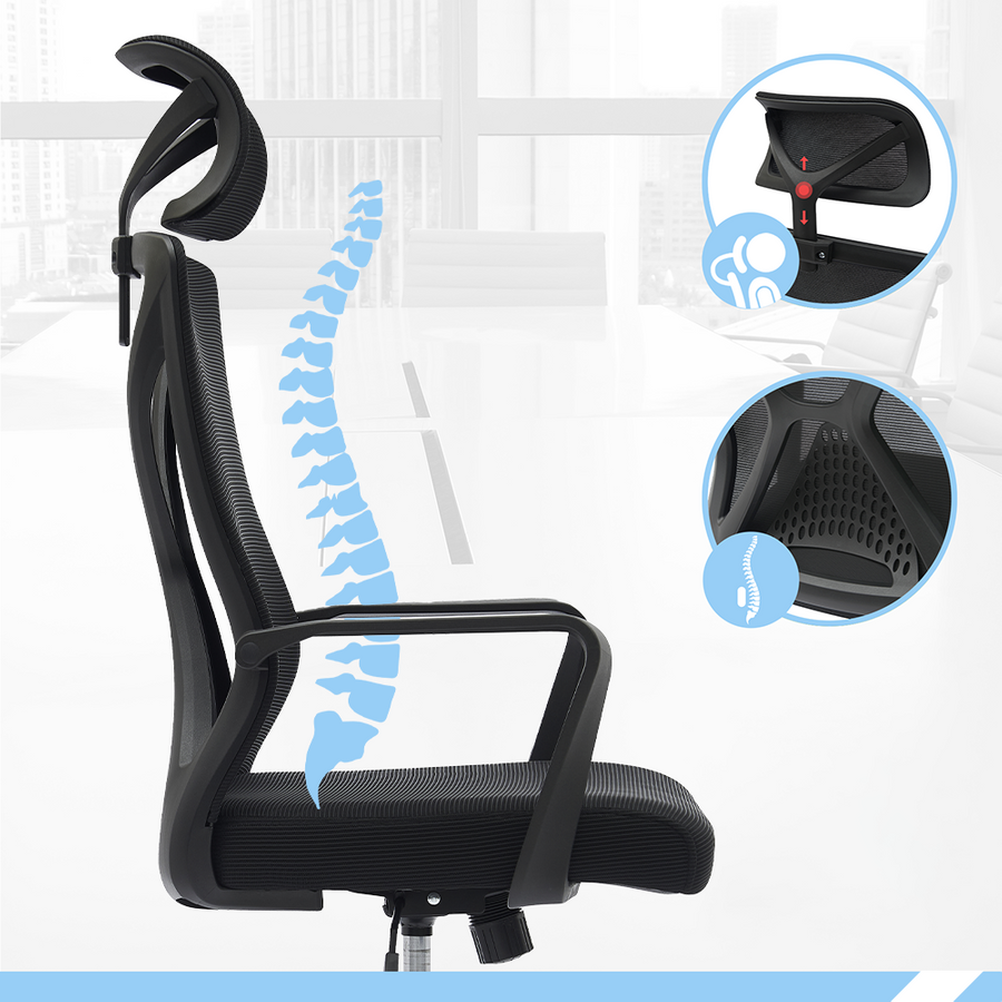 PAMPEYE Fotel Biurowy Obrotowy Ergonomiczny model: 111 - Krzesło do Domu, Biura