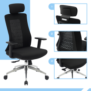 PAMPEYE Fotel Biurowy Obrotowy Ergonomiczny model: 600 - Krzesło do Domu, Biura