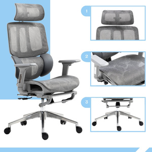 PAMPEYE Fotel Biurowy Obrotowy Ergonomiczny model: 200 - Krzesło do Domu, Biura