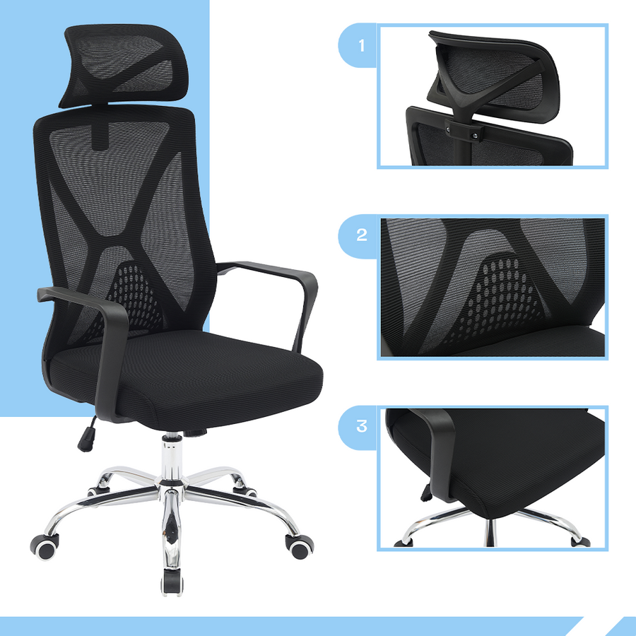 PAMPEYE Fotel Biurowy Obrotowy Ergonomiczny model: 111 - Krzesło do Domu, Biura